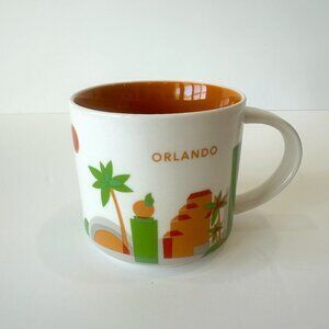 Starbucks You Are Here Collection Orlando Florida Ceramic Coffee Cup Mug